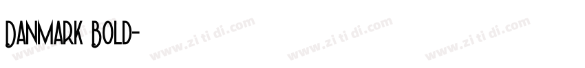 Danmark Bold字体转换